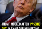 Trump mocked as ‘Dozy Don’ after photo – White House issues scathing response